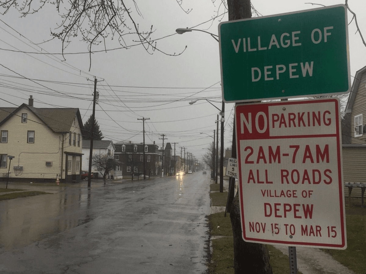 Depew Parking Ban
