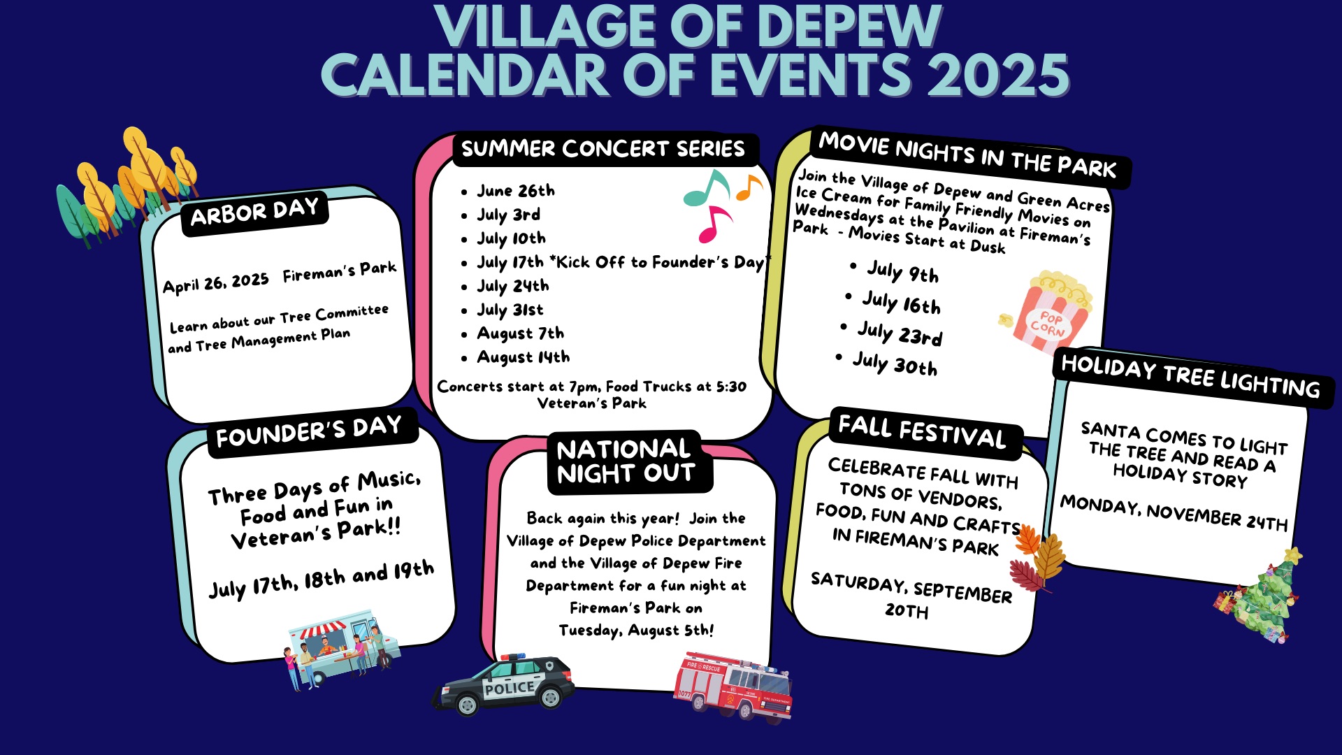 Village of Depew Calendar of Events